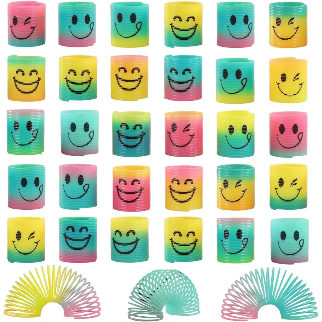 Pack Spring Rainbow Magic Fidget Stress Coil Mini Springs Bulk Toys For Party Favor Carnival Prize Birthday Goodie Bag Stuffers For Kids Boys Girls