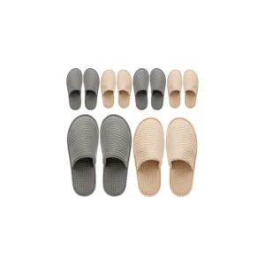 KASTWAVE Pairs Spa Slippers, Non Slip Disposable Slippers For Guest, Washable Reusable, Which Can Be Used As Women Men, House, Indoor, Bathroom, Bedroom, Hotel, Bride Slippers EU