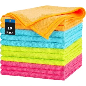 MOMENT Pack Microfiber Cleaning Cloth Multi Purposes Kitchen Towel Set ( x cm) Super Absorbent Reusable Cleaning Towels - Kitchen Cloth