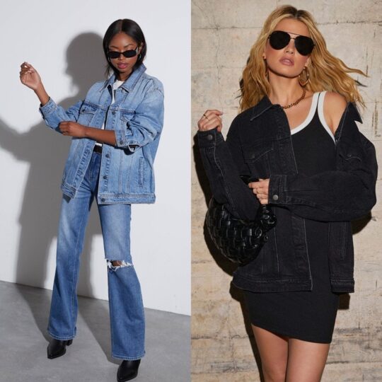 Women Light Blue Washed Denim Jacket