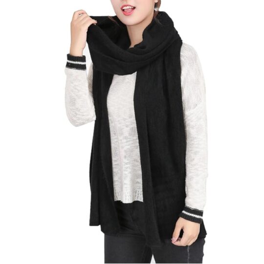 Womens Warm Scarves Long Shawl Winter Warm Large Scarf Pure Color