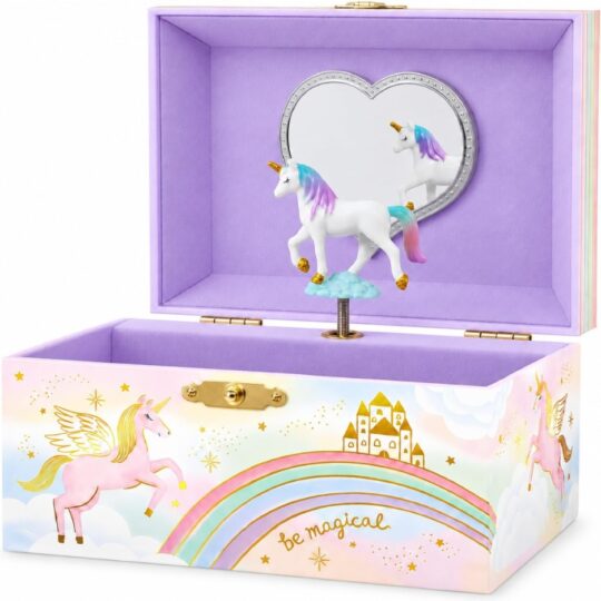 Musical Jewelry Box For Girls, Cute Music Storage Box, Decorative Jewelry Organizer For Kids