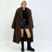 Women's Fashionable Loose-fit Casual Eco-friendly Fur Coat
