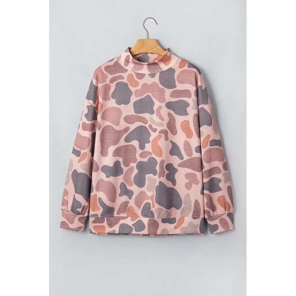 Multicolour Camouflage Western Style Pullover Sweatshirt - Image 11