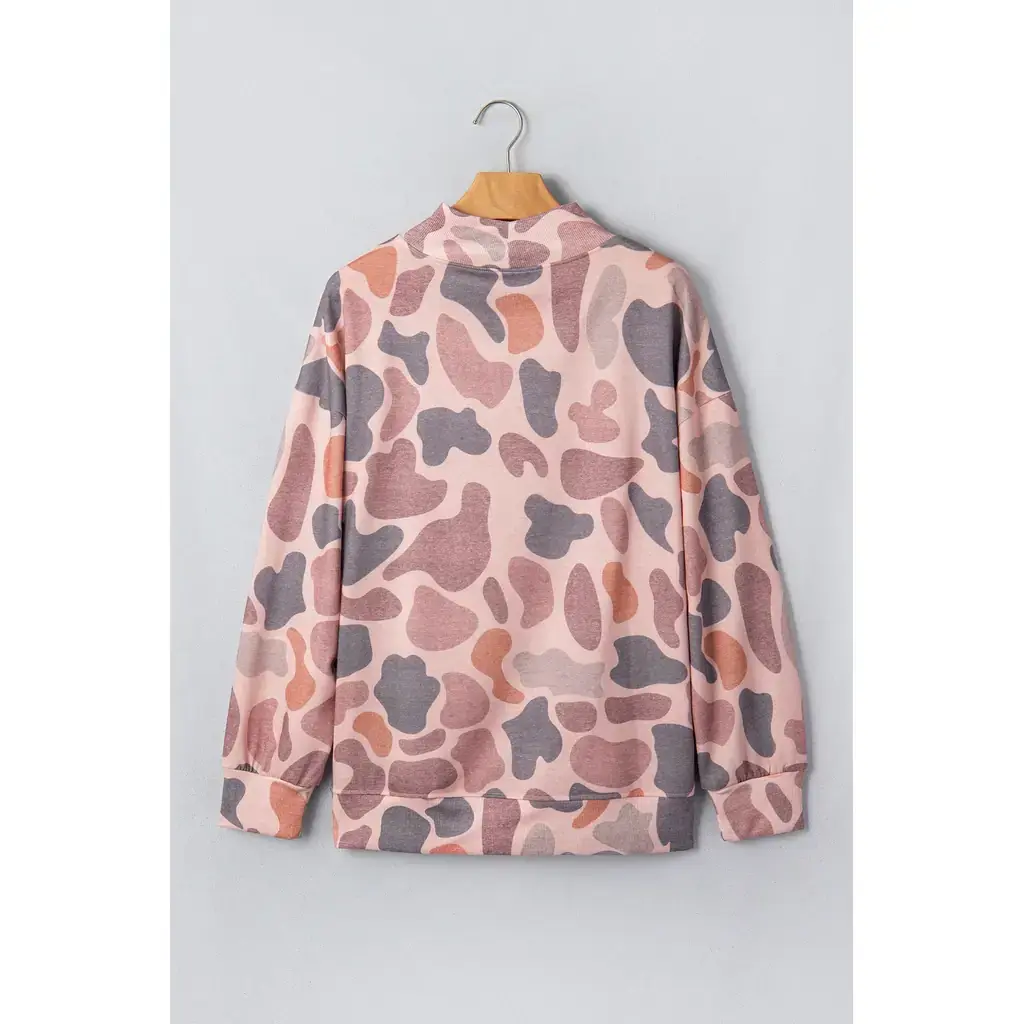 Multicolour Camouflage Western Style Pullover Sweatshirt - Image 12