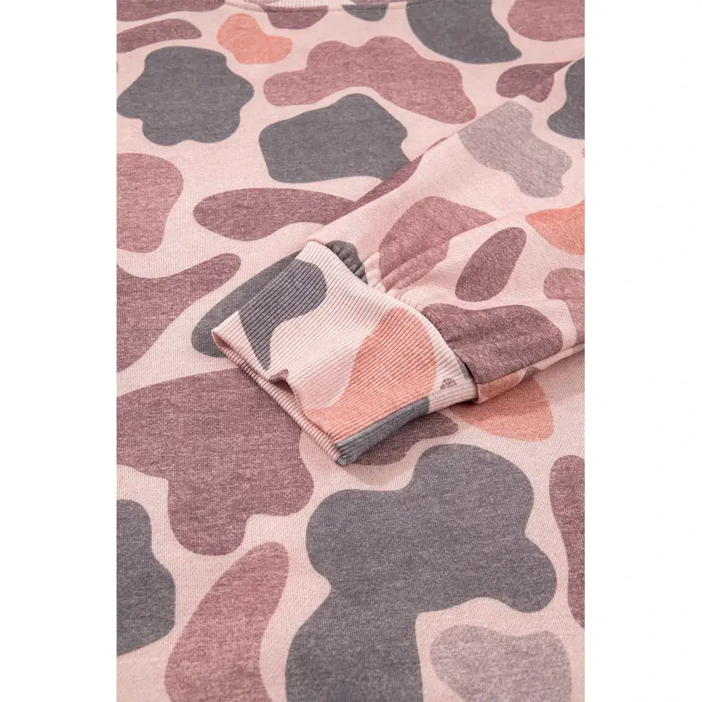 Multicolour Camouflage Western Style Pullover Sweatshirt - Image 14