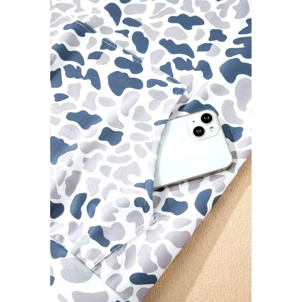 Multicolour Plus Camouflage Print Quarter Zip Kangaroo Pocket Pullover Sweatshirt - Image 13