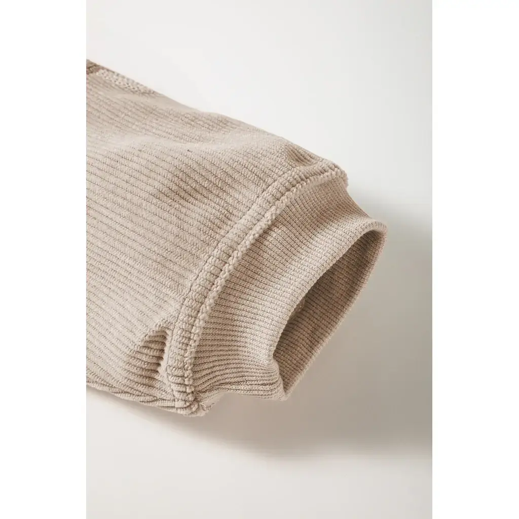 Smoke Gray Turkey Graphic Corded Baggy Sweatshirt - Image 9